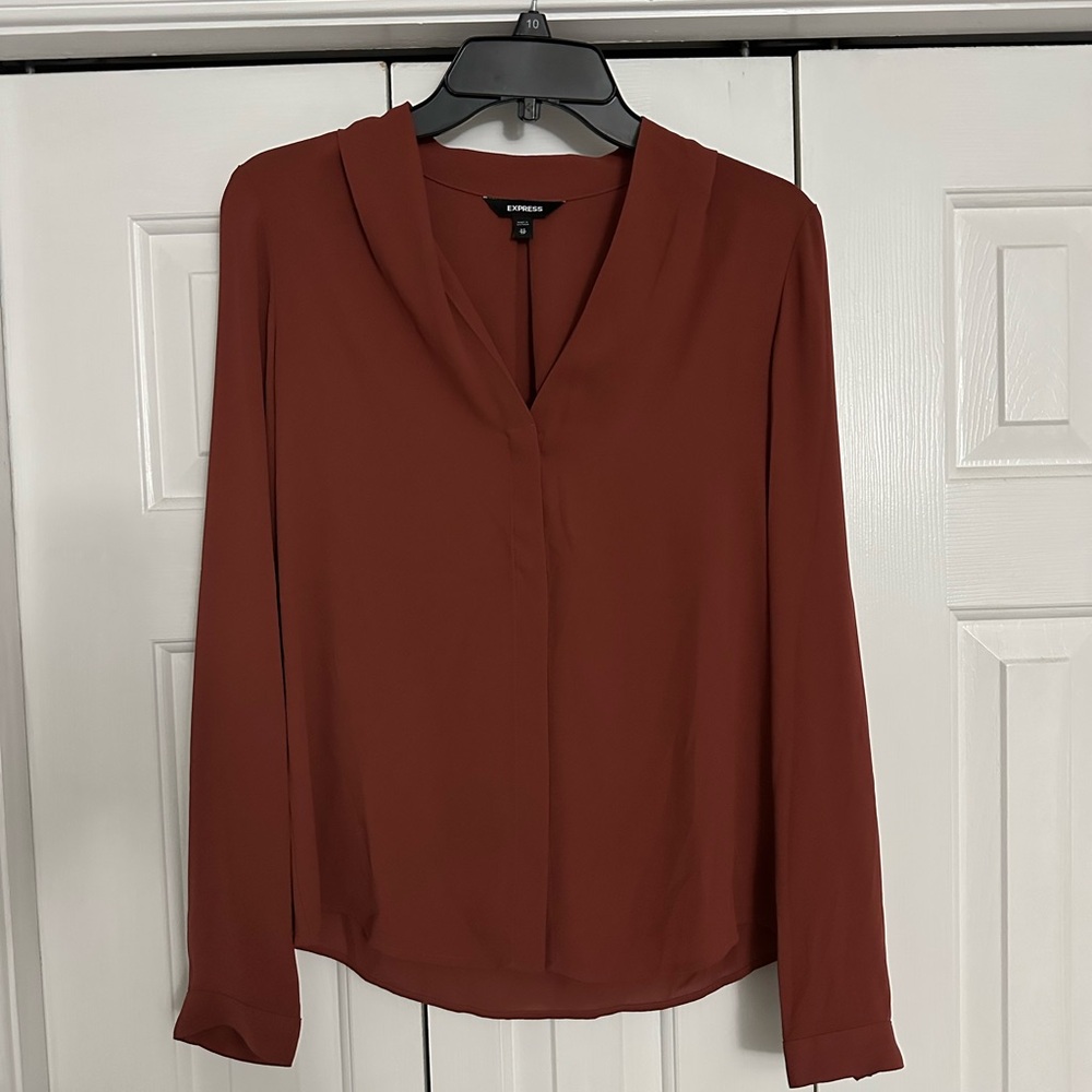 Express Women's Rust Blouse